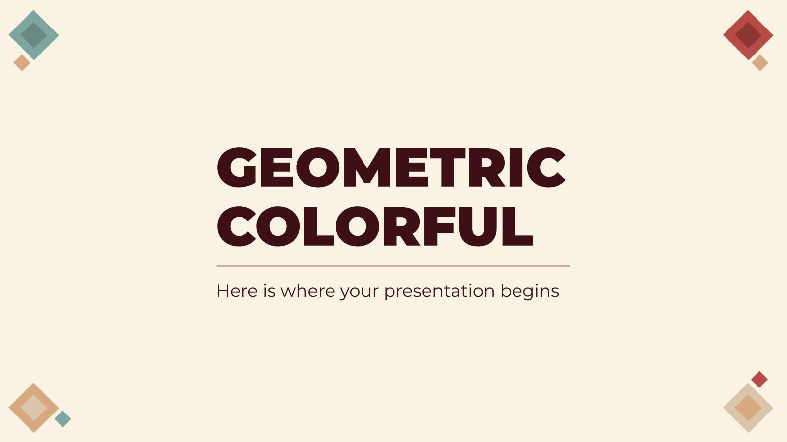 Geometric Colorful presentation template 