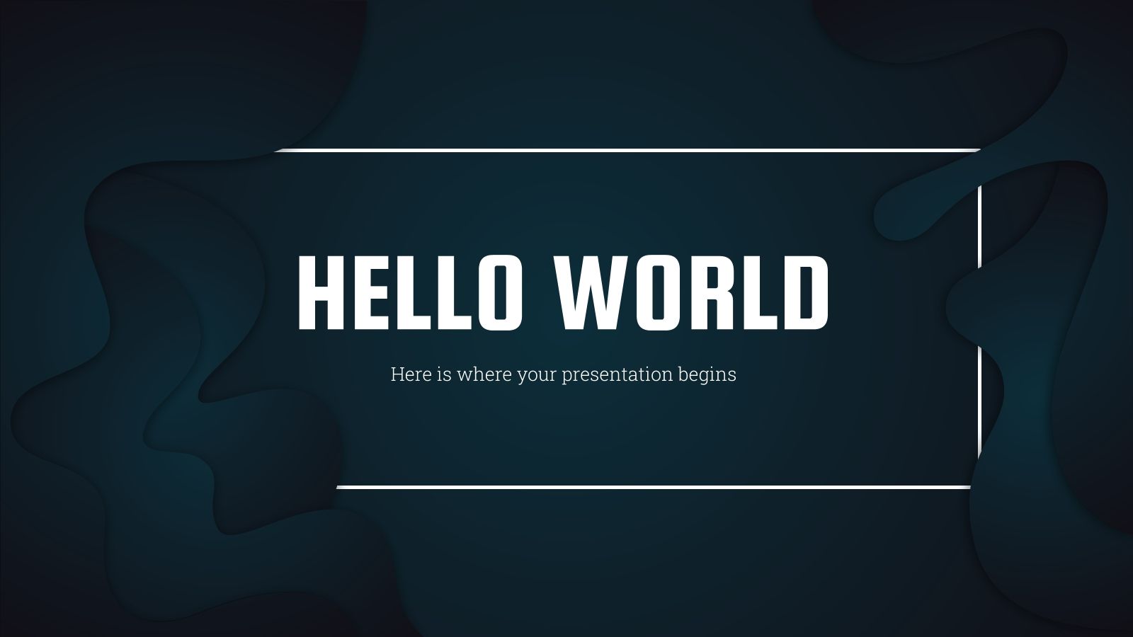 Modelo de apresentação Inspiração preta