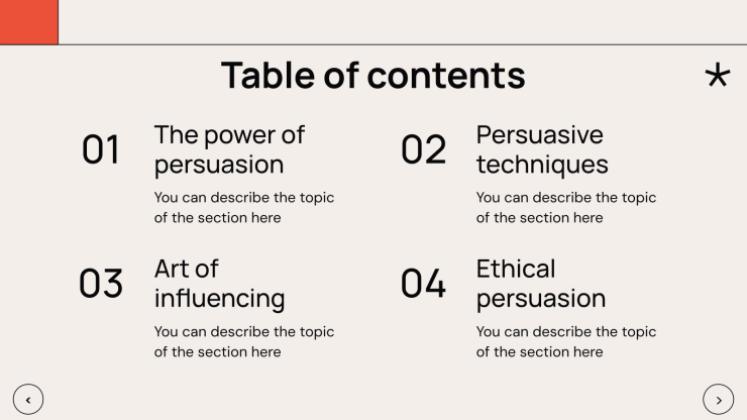 심리학 학생을 위한 설득 수업 프레젠테이션 템플릿