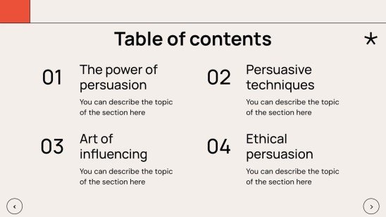 심리학 학생을 위한 설득 수업 프레젠테이션 템플릿