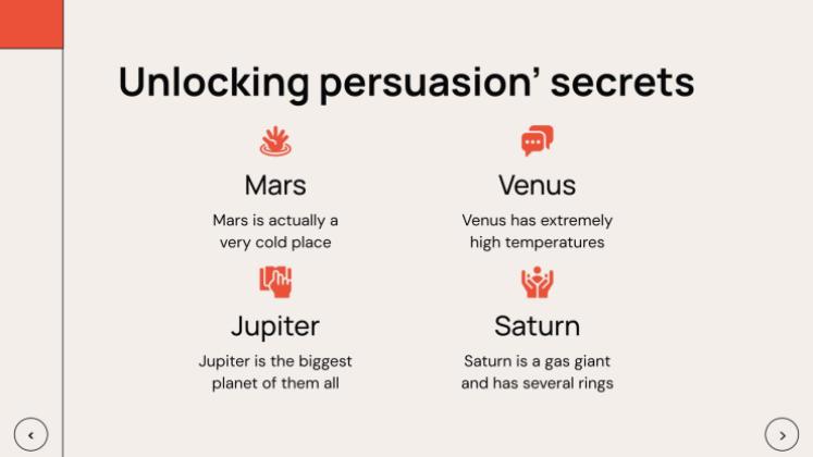 심리학 학생을 위한 설득 수업 프레젠테이션 템플릿