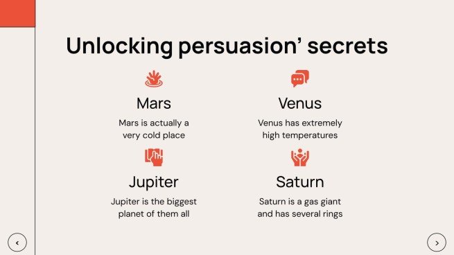 심리학 학생을 위한 설득 수업 프레젠테이션 템플릿