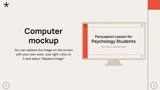 심리학 학생을 위한 설득 수업 프레젠테이션 템플릿