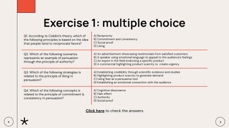 심리학 학생을 위한 설득 수업 프레젠테이션 템플릿