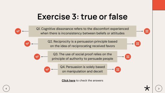 심리학 학생을 위한 설득 수업 프레젠테이션 템플릿