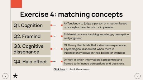 심리학 학생을 위한 설득 수업 프레젠테이션 템플릿
