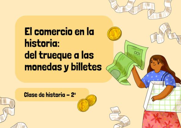 Geschichtshandel: vom Tauschhandel bis zu Münzen und Banknoten – Geschichtsunterricht – 2. Klasse Präsentationsvorlage