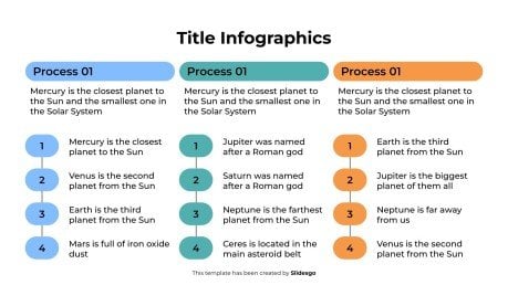 Prozess-Infografiken Präsentationsvorlage