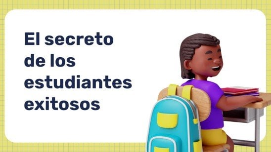 The Secret of Successful Students presentation template 