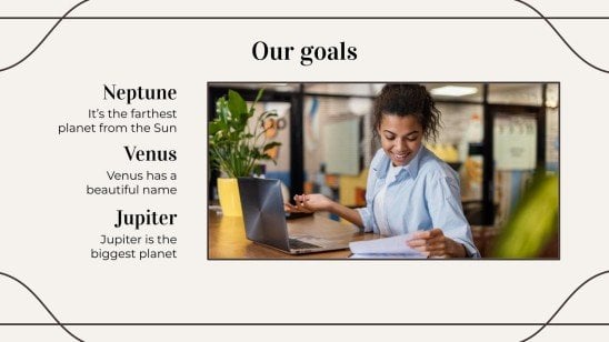 Minimalist Business Slides presentation template 
