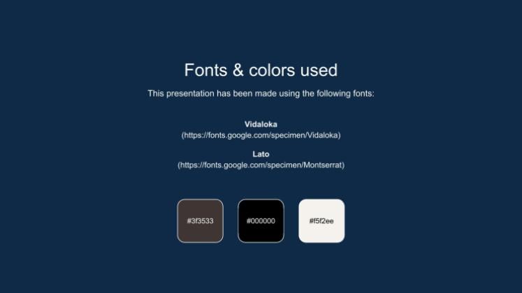 Minimalist Business Slides presentation template 