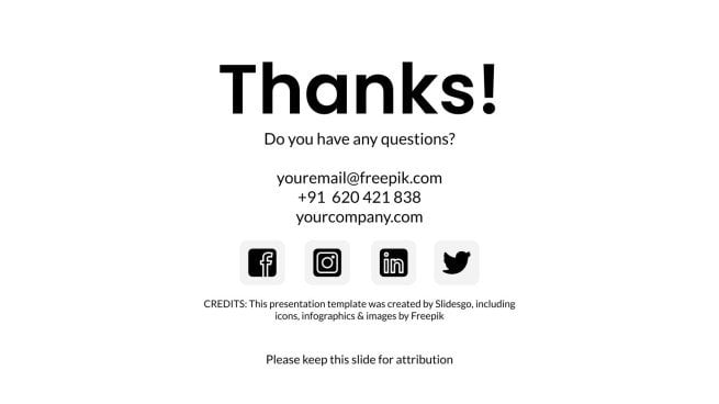 Elegant, Modern Milky White Company Profile presentation template 