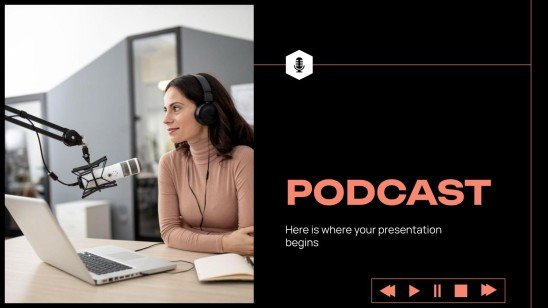 Podcast presentation template 