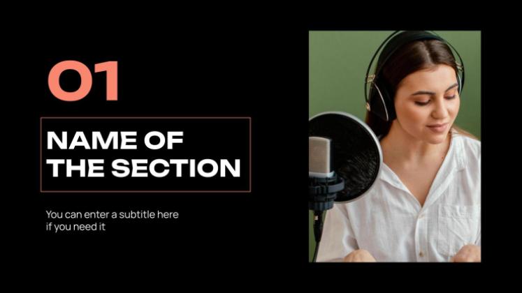 Podcast presentation template 