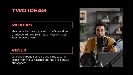 Podcast presentation template 