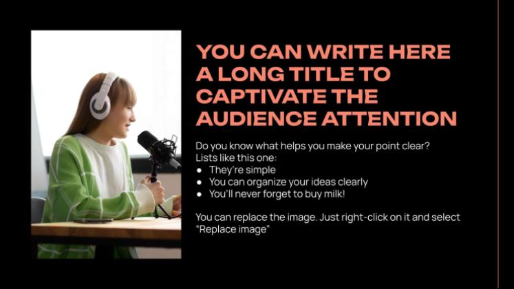 Podcast presentation template 