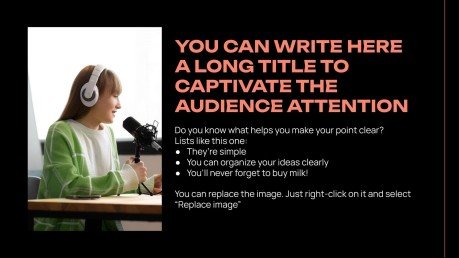 Podcast presentation template 