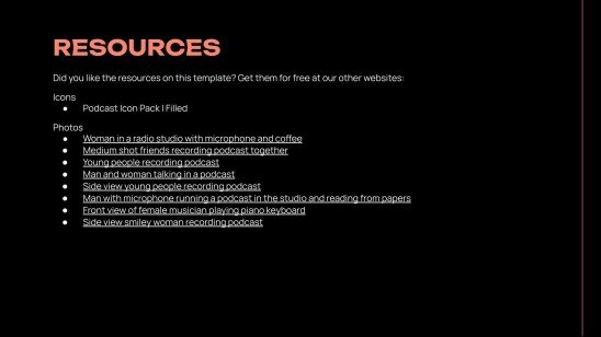 Podcast presentation template 