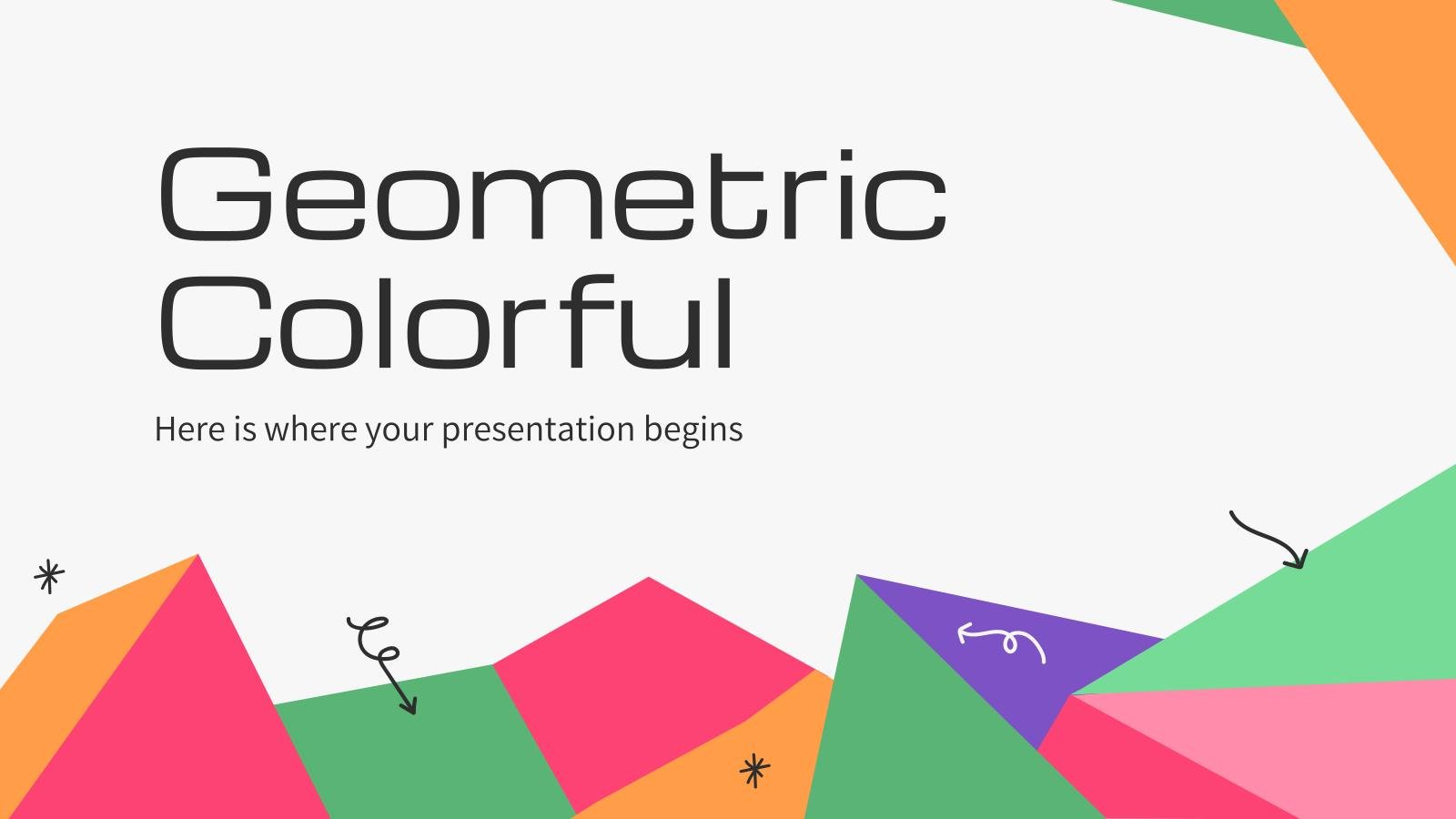 Geometric Colorful presentation template 