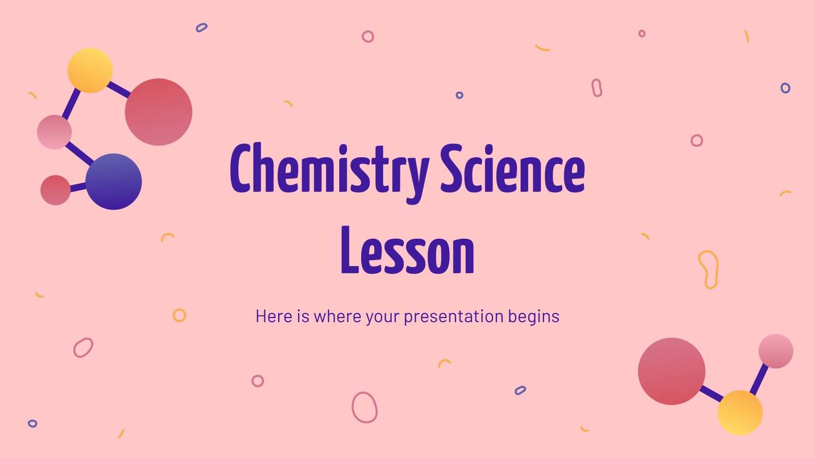 Chemistry Science Lesson presentation template 