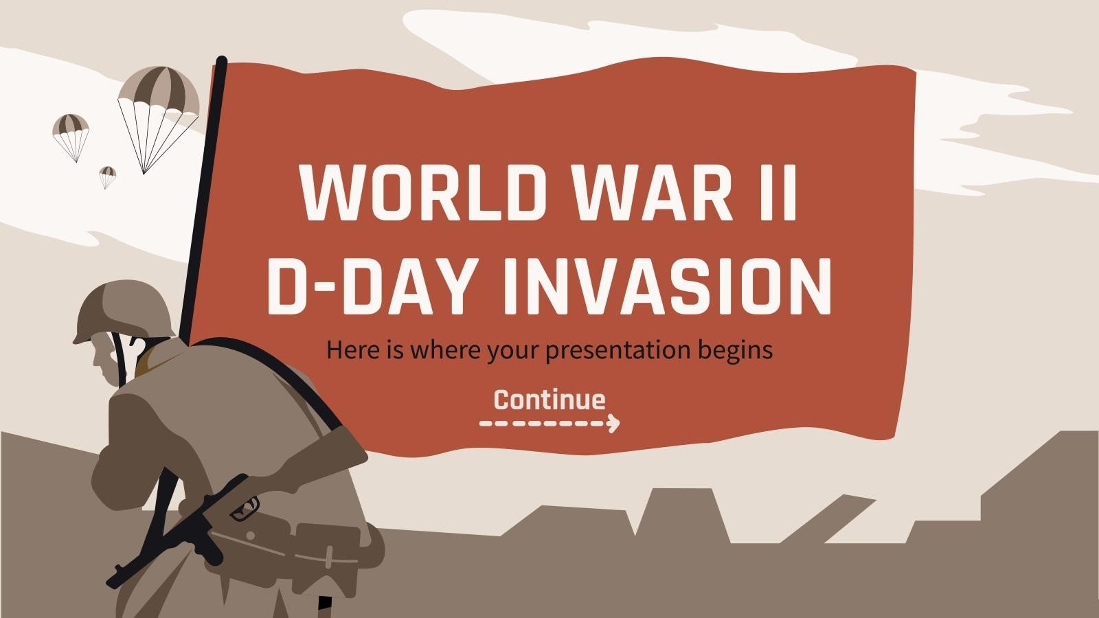World War II D-Day Invasion | Google Slides & PowerPoint