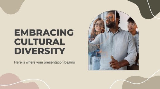 Plantilla de presentación Adopción de la diversidad cultural