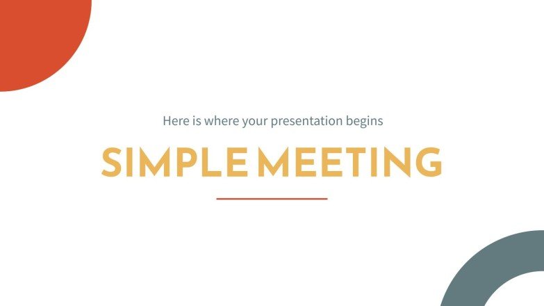 Modèles gratuits Google Slides et PowerPoint simples