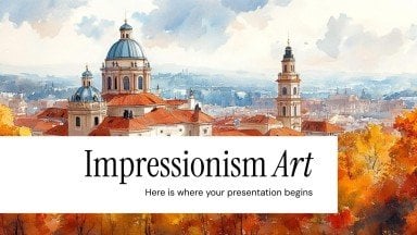 Impressionismus-Kunst Präsentationsvorlage