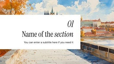 Impressionismus-Kunst Präsentationsvorlage