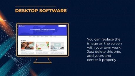 Modelo de apresentação Plano de fundo futurista
