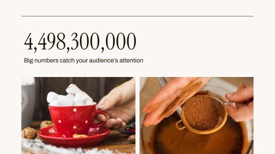 Plantilla de presentación Compañía de cacao caliente