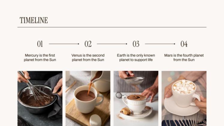 Plantilla de presentación Compañía de cacao caliente