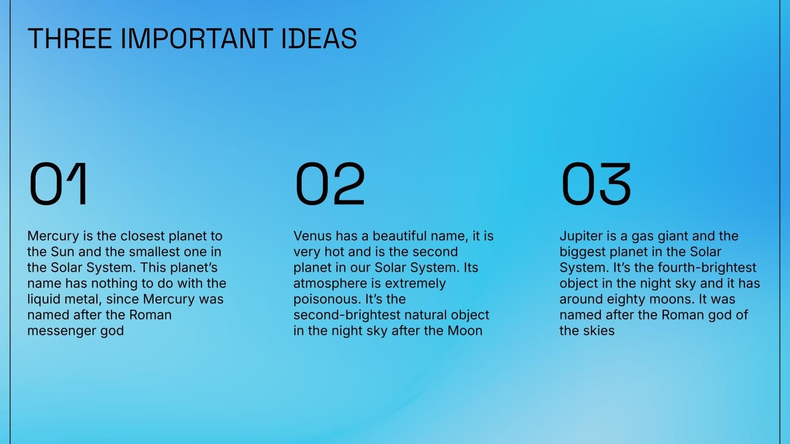 Blue Simple Theme Presentation