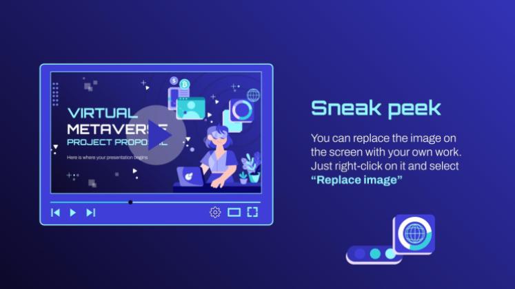 Proposition de projet sur le métavers virtuel Modèles de présentation