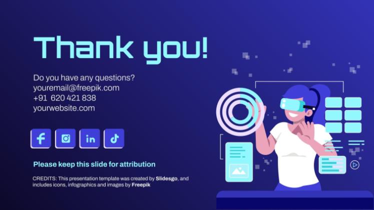 Proposition de projet sur le métavers virtuel Modèles de présentation