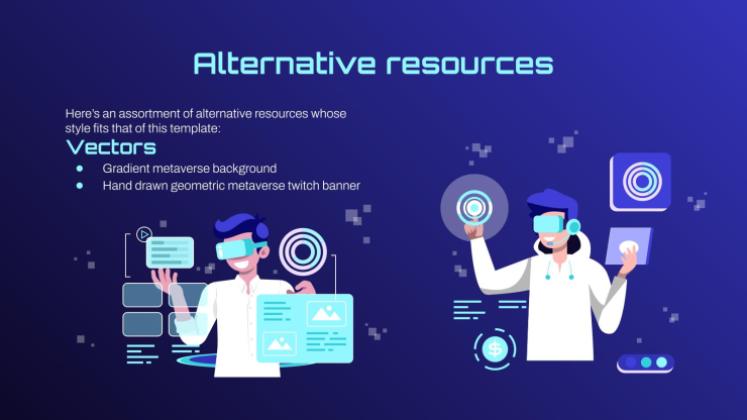 Proposition de projet sur le métavers virtuel Modèles de présentation