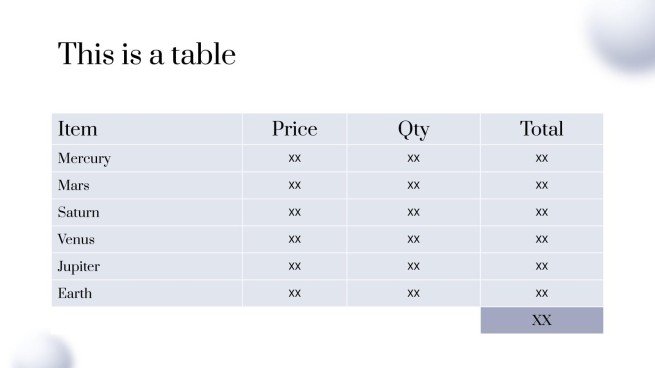 중소기업용 송장 테마 프레젠테이션 템플릿