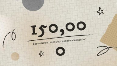 Campagne marketing avec une esthétique d'arrière-plan à texture vieillie Modèles de présentation