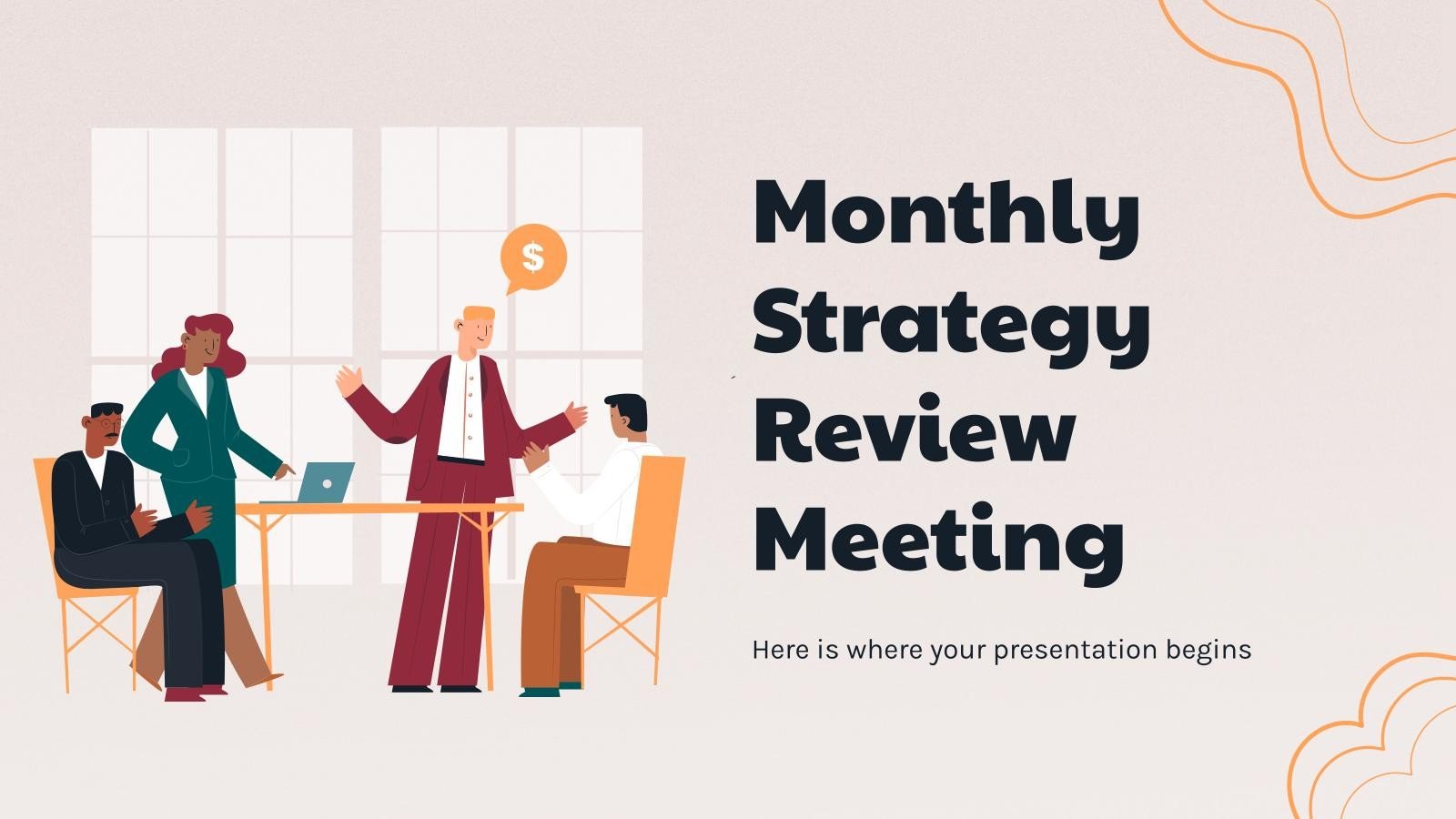 Monthly Strategy Review Meeting | Google Slides & PPT
