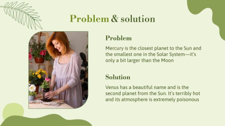 허브 가게 사업 계획서 프레젠테이션 템플릿