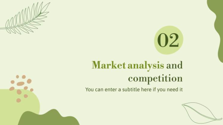 허브 가게 사업 계획서 프레젠테이션 템플릿