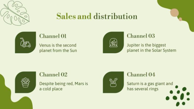 허브 가게 사업 계획서 프레젠테이션 템플릿