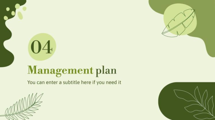 허브 가게 사업 계획서 프레젠테이션 템플릿