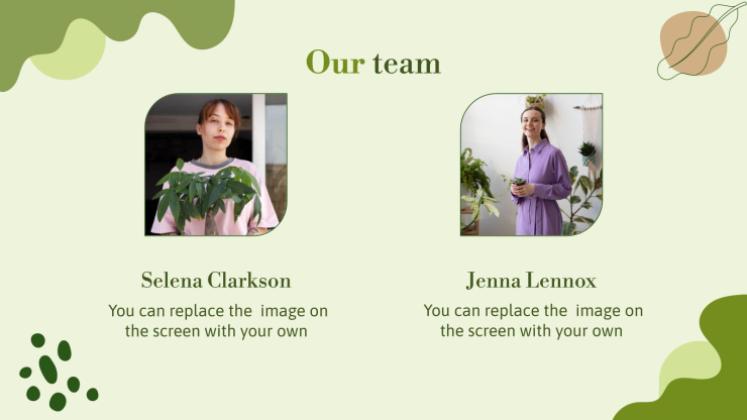 허브 가게 사업 계획서 프레젠테이션 템플릿