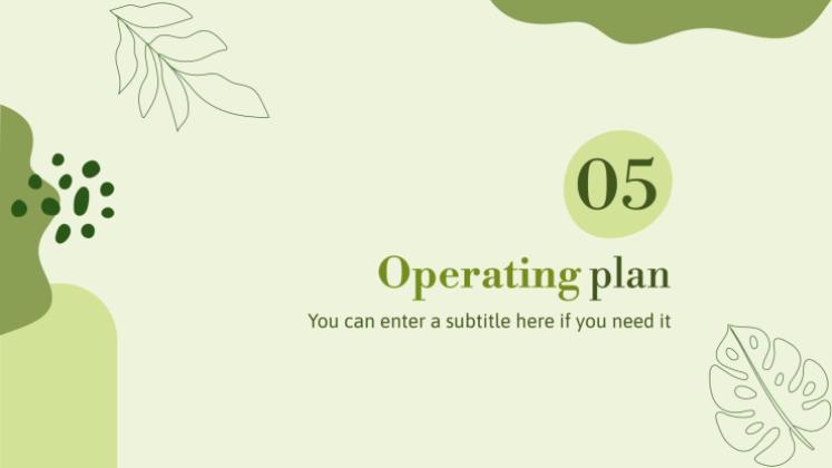 허브 가게 사업 계획서 프레젠테이션 템플릿