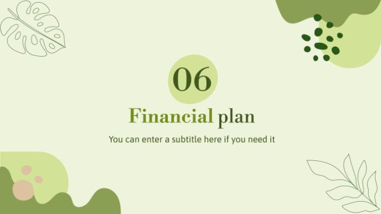 허브 가게 사업 계획서 프레젠테이션 템플릿