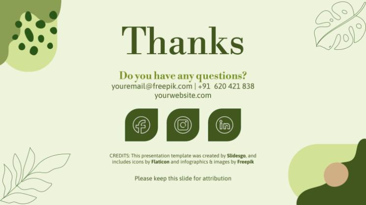 허브 가게 사업 계획서 프레젠테이션 템플릿