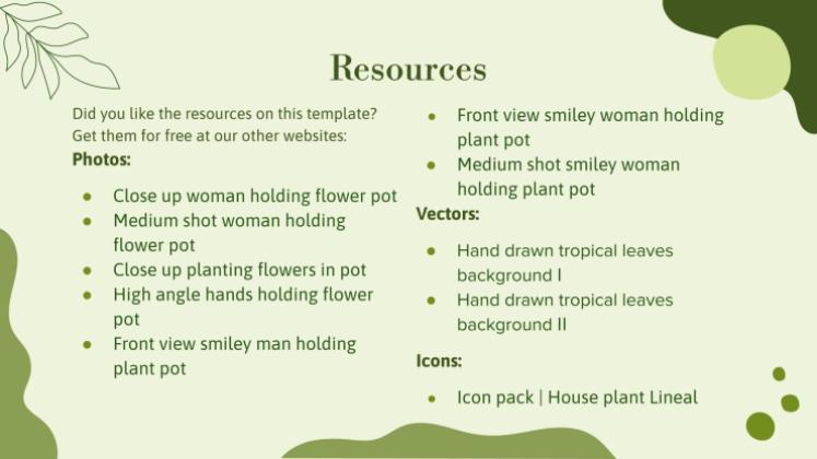 허브 가게 사업 계획서 프레젠테이션 템플릿