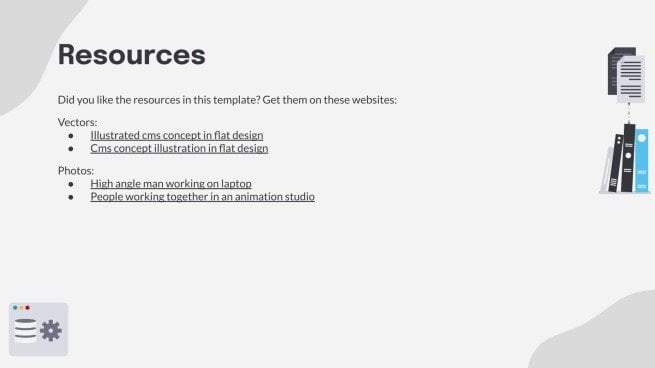 Modelo de apresentação Pitch deck de software multimídia