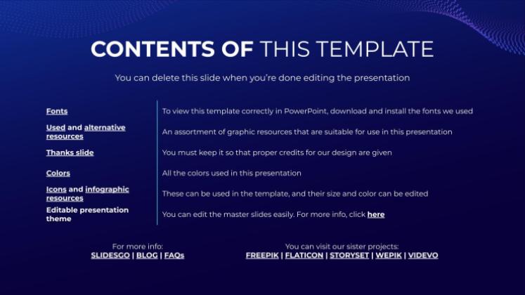 Futuristic Pattern Social Media Strategy presentation template 